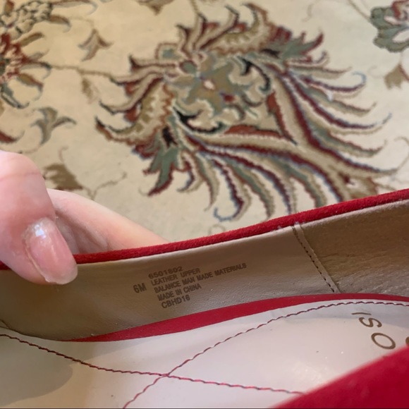 Red Suede Isola Pumps - Picture 8 of 10